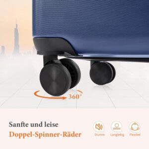 3tlg. Hartschalenkofferset Hard Shell Basic Hartschalenkoffer Trolley Koffer offerset Gepäck Reisekoffer Reisek Rollkoffer Schloss 4 Rollen Hartschale Teleskopgriff – Bild 4