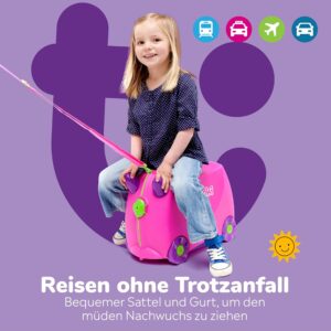Trunki Handgepäck und Kinderkoffer zum Draufsitzen | Kinder Risen Geschenk für Mädchen und Jungen – Bild 6