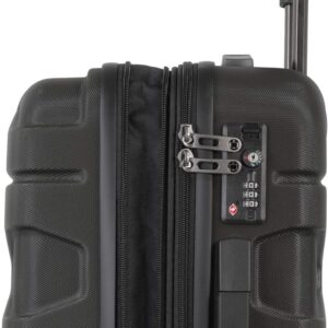 X-Kölln - Handgepäck, 55 x 40 x 23 cm, TSA, 4 Rollen, 50 Liter, Reisekoffer, Hartschalenkoffer, Rollkoffer, Graphite matt – Bild 8