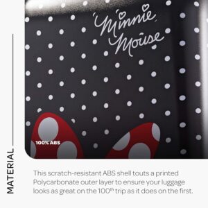 American Tourister Disney Minnie Mouse Red Bow Hardside Spinner 21, Schwarz/Rot/Weiß, 21", Disney Hartschalengepäck mit Rollen – Bild 4