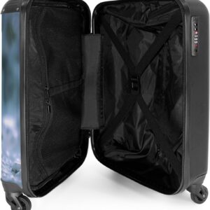 Kinder Koffer, Koffer Personalisiert, Koffer Kinder, Kinder Reisekoffer, Kindertrolley, Kinder Koffer mit Rollen, Trolley Handgepäck 55x40x20 cm (Eisbär, Pinguin - Weiß) – Bild 4
