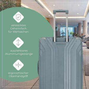 Travelite 4-Rad Hartschalen Handgepäck Koffer klein mit recyceltem Innenfutter – Bild 6