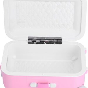 Reisekoffer für Puppen, Trolley in Mini-Größe mit Rollkoffer, offen und geschlossen, Rosa, env. 15,5 x 10,5 x 7 cm – Bild 8