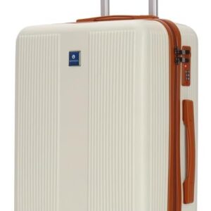 Int'x Koffer Reisekoffer Hartschalenkoffer Rollkoffer Handgepäck XHA253 Größe M Beige – Bild 3