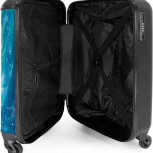 Kinderkoffer, Koffer Personalisiert, Kinder Koffer, Koffer Kinder, Kinder Reisekoffer, Reisekoffer Kinder, Kabinentrolley, Handgepäck Koffer 55x40x20 cm (Babyrobbe - Blau) – Bild 4