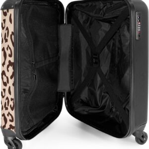 Handgepäck Koffer 55x40x20 Personalisiert - Reisekoffer mit Rollen, Leichtgewicht Hartschalenkoffer, Trolley Kabinengepäck Panther in Mehreren Farben, Koffer für Flugzeug – Bild 6