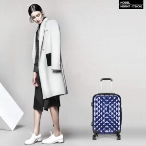 KONO Reisekoffer Handgepäck Koffer 4 Rollen Zwillingsrollen Hartschalenkoffer Handgepäck Trolley Klein 55cm & 31 Liter ABS+PC – Bild 7