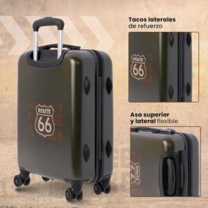 Koffer - Handgepäck Koffer 55x40x20 -Reisekoffer mit 4 Rollen 360º leicht- Hartschalenkoffer - ABS - 33 L - Trolley - Carry on Luggage – Bild 6