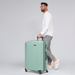 Farmhood Eco Edition großer Hartschalen Check-in Koffer nachhaltig | XL Trolley 53 x 31 x 77 cm mit Dehnfalte von 114 auf 120 Liter erweiterbar | Ultra-leicht nur 4,25 Kg – Bild 7