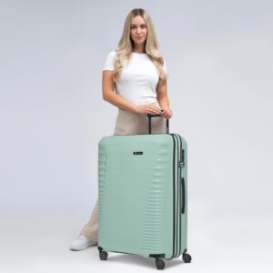 Farmhood Eco Edition großer Hartschalen Check-in Koffer nachhaltig | XL Trolley 53 x 31 x 77 cm mit Dehnfalte von 114 auf 120 Liter erweiterbar | Ultra-leicht nur 4,25 Kg – Bild 8