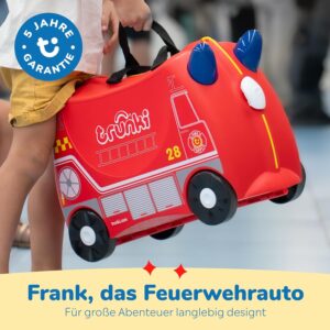 Trunki Handgepäck und Kinderkoffer zum Draufsitzen | Kinder Risen Geschenk für Mädchen und Jungen – Bild 5