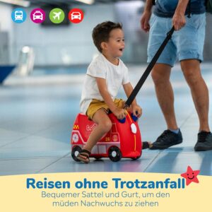 Trunki Handgepäck und Kinderkoffer zum Draufsitzen | Kinder Risen Geschenk für Mädchen und Jungen – Bild 6