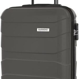 BARRENS Handgepäck Koffer Trolley 55x40x20 cm Reisekoffer Hartschalenkoffer Cabin Size Suitcase Carry On Luggage Kabinenkoffer mit 4 Rädern Zahlenschloss Teleskopgriff Groß und Leicht (Graphite)