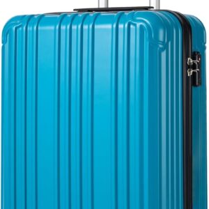 COOLIFE Hartschalenkoffer Rollkoffer Reisekoffer Handgepäck, PC+ABS-Material leicht, mit TSA-Schloss und 4 multidirektionale Räder langlebig