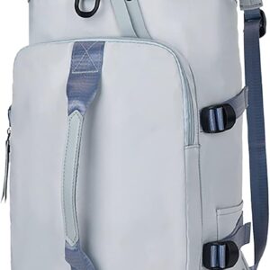 Damen-Handgepäck mit Rollen, leicht, faltbar, Unisex, Sport, Wochenende, Reisen, Öko-Fitness-Tasche, Übernachtungstasche, Reisetasche, Gepäckhüllen oder Abdeckungen (Blau, Einheitsgröße)