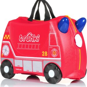 Trunki Handgepäck und Kinderkoffer zum Draufsitzen | Kinder Risen Geschenk für Mädchen und Jungen
