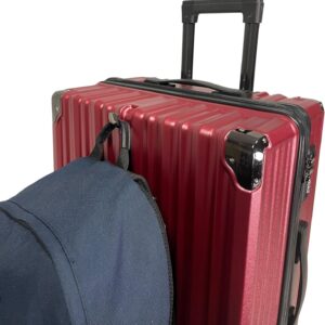 SIGN Hartschalenkoffer ReisetascheTrolley ABS Reisekoffer 360° Doppelrollen Zahlenschloss Modernes Design (Beautycase-Handgepäck-Mittel-Groß-Set) (Rot, Mittlerer Koffer (65cm)) – Bild 5