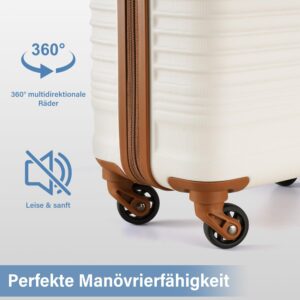 COOLIFE Handgepäck Koffer 55x35x20cm - passend für Ryanair, Lufthansa, Eurowings und co. Trolley mit sanften Rollen und praktischem TSA Schloss, Reisekoffer, Kabinenkoffer – Bild 6