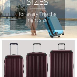 HAUPTSTADTKOFFER - SPREE - Hartschalen-Koffer Trolley Rollkoffer Reisekoffer, 4 Doppel-Rollen, 65 cm, 74 L, Burgund – Bild 6
