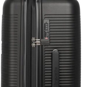 Travelite 4-Rad Hartschalenkoffer mittelgroß 74 Liter, Trunk Koffer, Gepäck Serie Roomer: Hartschalen Trolley mit Dehnfalte + TSA Kombinationsschloss, 66 cm (kein Sperrgepäck) – Bild 3