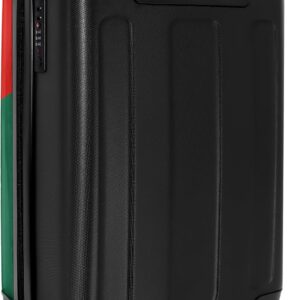 NoBoringSuitcases.com Handgepäck Koffer Personalisiert, Reisetasche Mit Rollen, Hartschalenkoffer Klein, 55x40x20 cm (Fußball - Heimtrikot Portugal 2022 - Rot-Grün) – Bild 3
