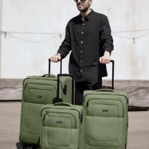 REDOLZ Cabin Weichschalen Kabinen-Koffer | Leichter Trolley mit 4 Doppelrollen für Damen & Herren 37 x 23 x 55 cm (Essentials 12) – Bild 8