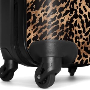 NoBoringSuitcases.com® Handgepäck, Hartschalenkoffer mit TSA Schloss, Trolley, Reisekoffer, Carry on, Rollkoffer, Klein oder Mittelgroß Braun – Bild 6
