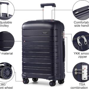 KONO Hartschalenkoffer, mit TSA-Schloss und 4 Spinner-Rädern, Gepäck-Sets mit Spinner-Rädern – Bild 3