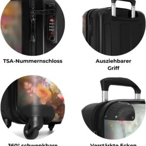 NoBoringSuitcases.com® Kinderkoffer Koffer Mädchen Trolley Handgepäck Hartschalenkoffer Klein Geschenk - Kinder - Pferde - Weiß - Kinder Koffer Madchen Koffer klein, 55x40x20 – Bild 7