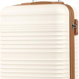 COOLIFE Handgepäck Koffer 55x35x20cm - passend für Ryanair, Lufthansa, Eurowings und co. Trolley mit sanften Rollen und praktischem TSA Schloss, Reisekoffer, Kabinenkoffer