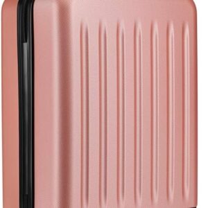 KONO Koffer Reisekoffer Handgepäck Trolley Hartschale ABS Gepäck 4 Rollen Spinner Rollenkoffer (Nude, Klein Koffer)