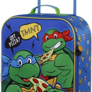 Ninja Turtles Mates-Soft 3D Trolley-Koffer, Grün, 17 x 33 x 52 cm, Kapazität 26 L