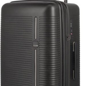 Travelite 4-Rad Hartschalenkoffer mittelgroß 74 Liter, Trunk Koffer, Gepäck Serie Roomer: Hartschalen Trolley mit Dehnfalte + TSA Kombinationsschloss, 66 cm (kein Sperrgepäck)