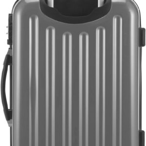 HAUPTSTADTKOFFER Alex - Handgepäck, 55 x 38 x 23 cm, TSA, 4 Rollen, 42 Liter, Reisekoffer, Hartschalenkoffer, Rollkoffer, Bordgepäck Koffer, erweiterbar, Silber – Bild 4