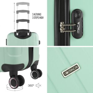 ITACA - Koffer XL, Hartschalenkoffer, Reisekoffer Groß 4 Doppelrad 360 leicht und robust mit Zahlenschloss - Trolley Reisegepäck ., Minze – Bild 7