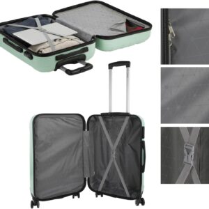 ITACA - Koffer XL, Hartschalenkoffer, Reisekoffer Groß 4 Doppelrad 360 leicht und robust mit Zahlenschloss - Trolley Reisegepäck ., Minze – Bild 8