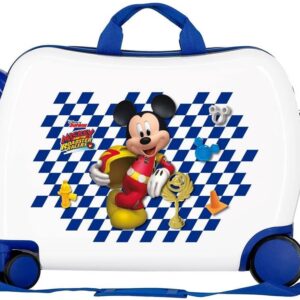 Disney Mickey Good Mood Kinderkoffer Mehrfarbig 50x38x20 cm Starres ABS Zahlenschloss 34L 2,1Kgs 4 Rollen Handgepäck, Weiß – Bild 3