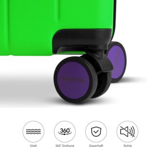 ETERNITIVE - Koffer I Reisekoffer aus ABS I Rollkoffer 60L I Reisetrolley Leicht mit 4 Doppelrollen 360° I Hartschalenkoffer mit TSA-Schloss – Bild 5