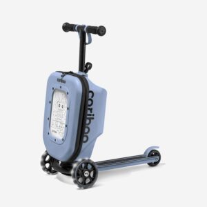 Cariboo Roller Kinder Scooter mit Koffer Mit 3 Rädern Ab 2 Jahren 2in1 Dreirad Klappbar Höhenverstellbar Bis 50 kg Handgepäck iTravel
