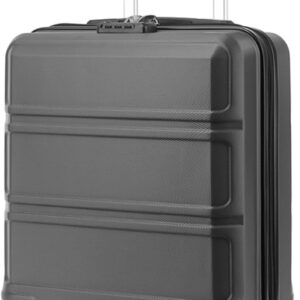 KONO Kleiner Koffer Handgepäck Hartschalenkoffer für Easyjet Handgepäck 45x36x20 cm, Leicht Reisekoffer mit 4 Rollen und TSA Schloss (Grau) – Bild 1