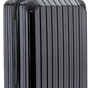 Münicase M816 TSA-Schloß Koffer Reisekoffer Trolley Kofferset Hardschale Boardcase Handgepäck (Black, Kleiner Koffer)