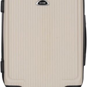 OCHNIK Handgepäck Koffer | Hartschalenkoffer | Material: ABS | Farbe: Creme | Größe: S | Maße: 53x35x23 cm | Fassungsvermögen: 28 l | 4 Rollen | Hohe Qualität – Bild 1
