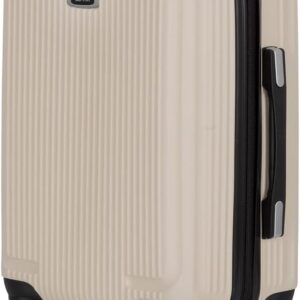 OCHNIK Handgepäck Koffer | Hartschalenkoffer | Material: ABS | Farbe: Creme | Größe: S | Maße: 53x35x23 cm | Fassungsvermögen: 28 l | 4 Rollen | Hohe Qualität – Bild 2