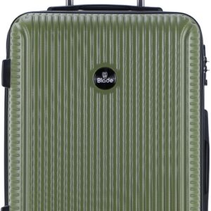 Blade Handgepäck - Hartschalen Koffer Trolley - Leichter Reisekoffer Handgepäck aus ABS mit TSA Schloss - 4 Spinnräder Räder Koffer - Rollkoffer (Grün-M) – Bild 9