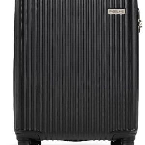 FASSLINE Kabinenkoffer, 36 l ABS, 360°-Spinner-Rollen, Zahlenschloss, Teleskopgriff