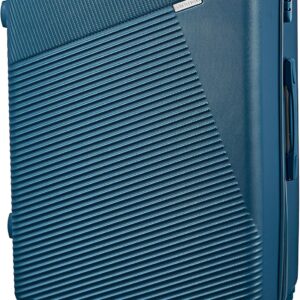 BETLEWSKI - Großer Koffer Hartschale - Reisekoffer mit 4 Rollen - Leicht Hartschalenkoffer ABS Rollkoffer mit Schloss - Modell Jupiter - Größe 76 cm x 52 cm x 30 cm 93 Liter - Blau