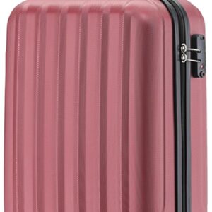 BEIBYE TSA-Schloß 2080 Hangepäck Zwillingsrollen Reisekoffer Koffer Trolley Hartschale Handgepäck M(Boardcase) (Weinrot, M)