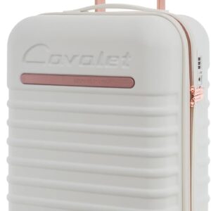 Handgepäck Hartschalenkoffer Trolley Weiß Rollenkoffer 55 cm Cavalet