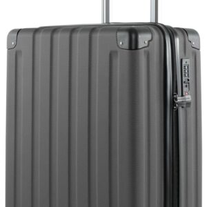 Hauptstadtkoffer Q-Damm - Handgepäck 54x37x21, TSA, 4 Rollen, Reisekoffer, Hartschalenkoffer, Rollkoffer, Handgepäckkoffer, Bordgepäck Koffer, Graphite