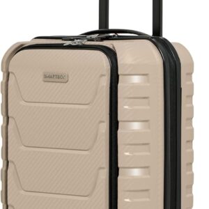Smartbox Hartschalen Kabinen-Koffer mit Laptopfach | Kleiner Trolley 36 x 22 x 55 cm & Frontöffnung | aus hochwertigem Polypropylen | 4 Doppelrollen & TSA-Schloss | leichte 2,9 kg (Edition 01)